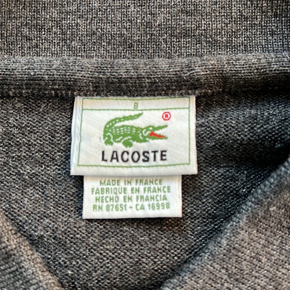Vintage Lacoste quarter zip wool sweater - Picture 6 of 9